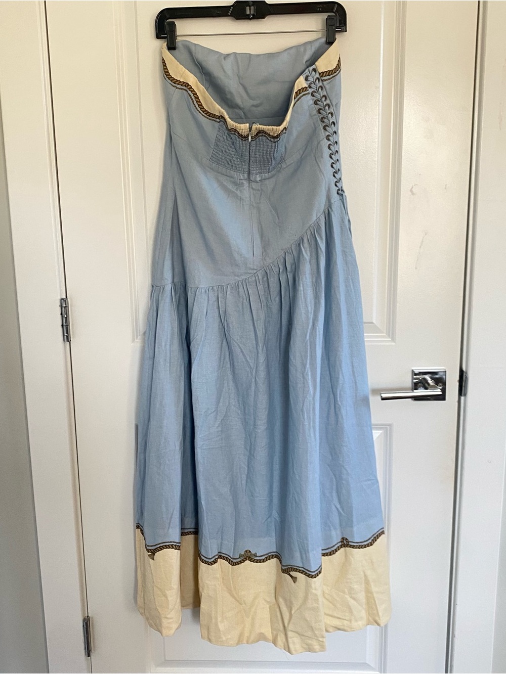 Anthropologie Farm Rio Souvenir Strapless Midi Dress Sz L NWT - Picture 5 of 9